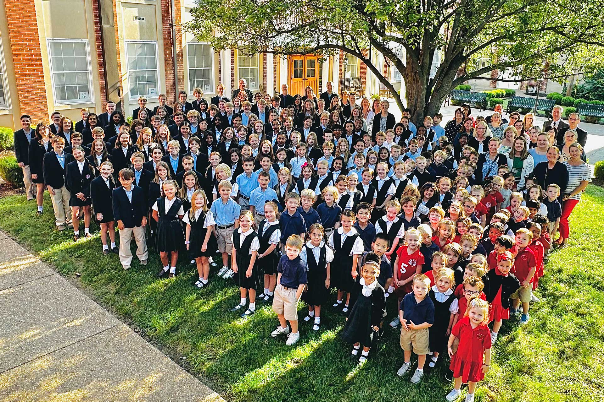 All Students in Front Yard